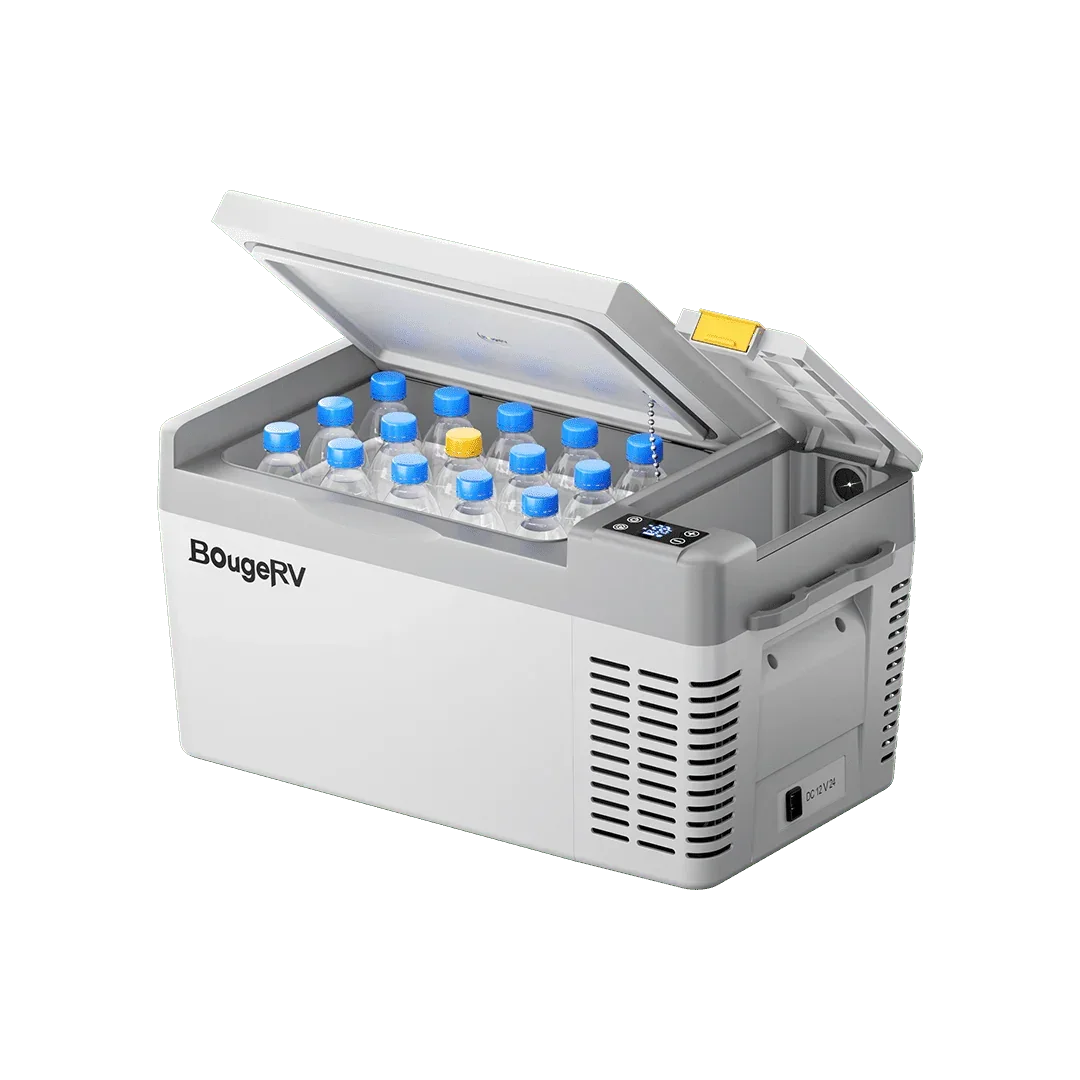 BougeRV CRPRO20 21 Quart 12V Portable Car Fridge Freezer White - OVERLANDERS Outfitter