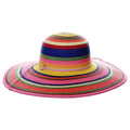 Women's straw sun hat by Cappelli Enis featuring a wide brim and coral color, perfect for summer outdoor wear.