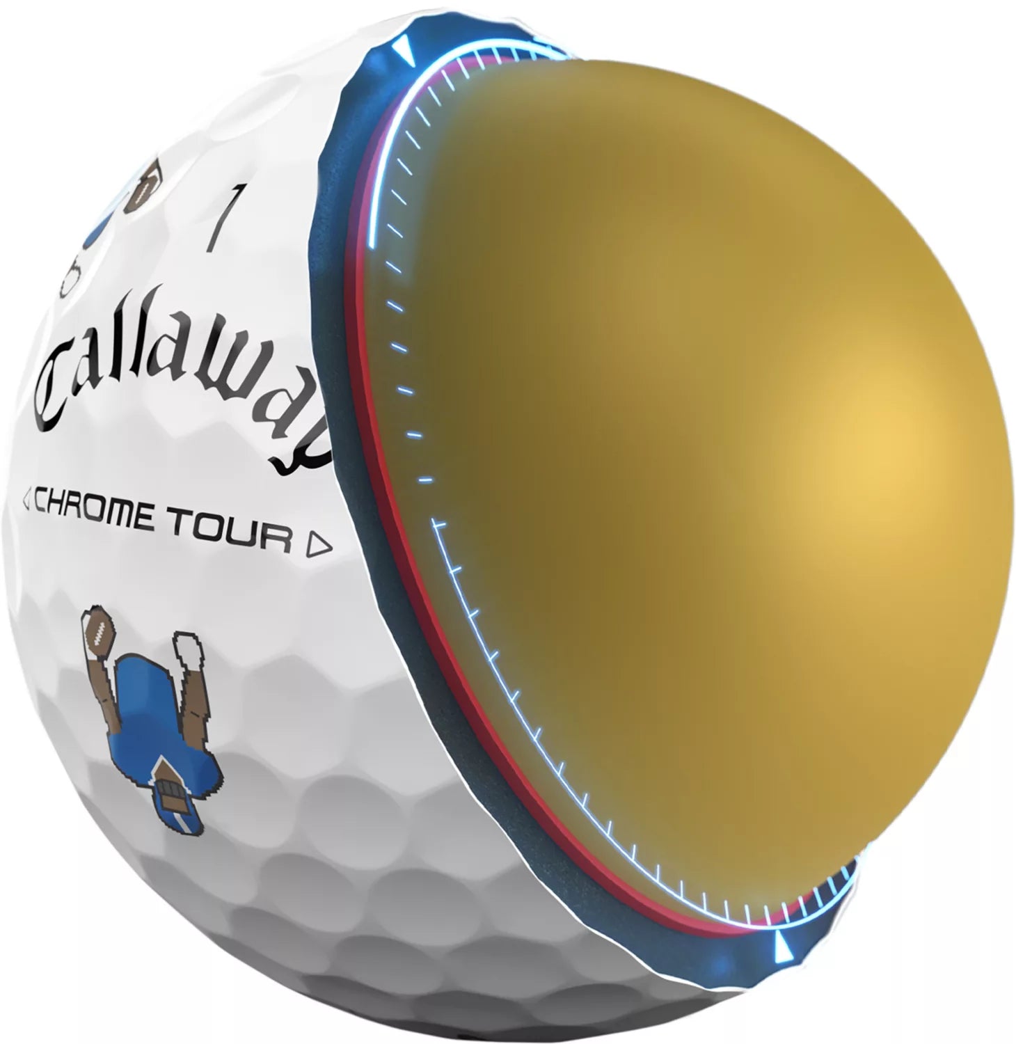 Callaway 2024 Chrome Tour Retro Football Truvis Golf Balls - OVERLANDERS Outfitter