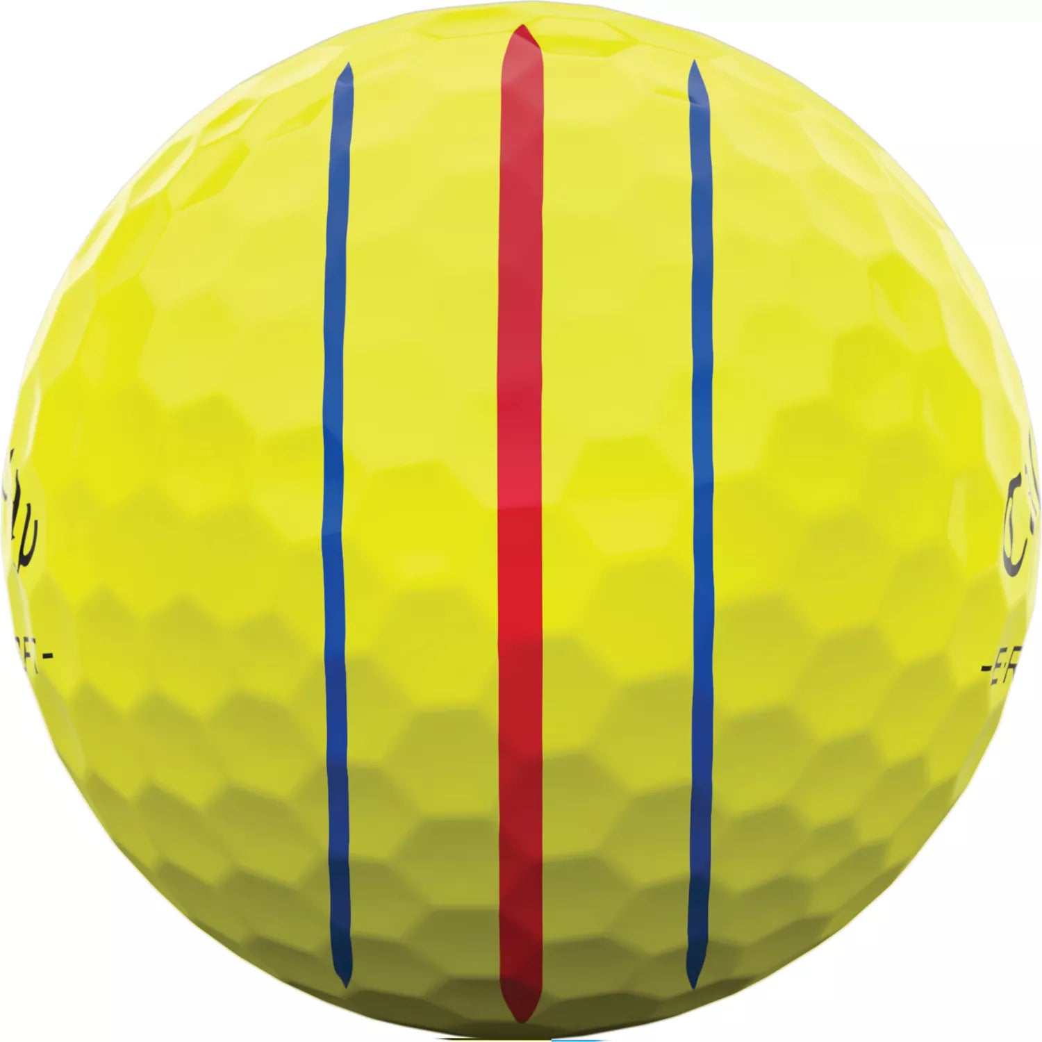 Callaway ERC Soft golf balls with Triple Track technology, featuring a white surface and branding visible on the balls.