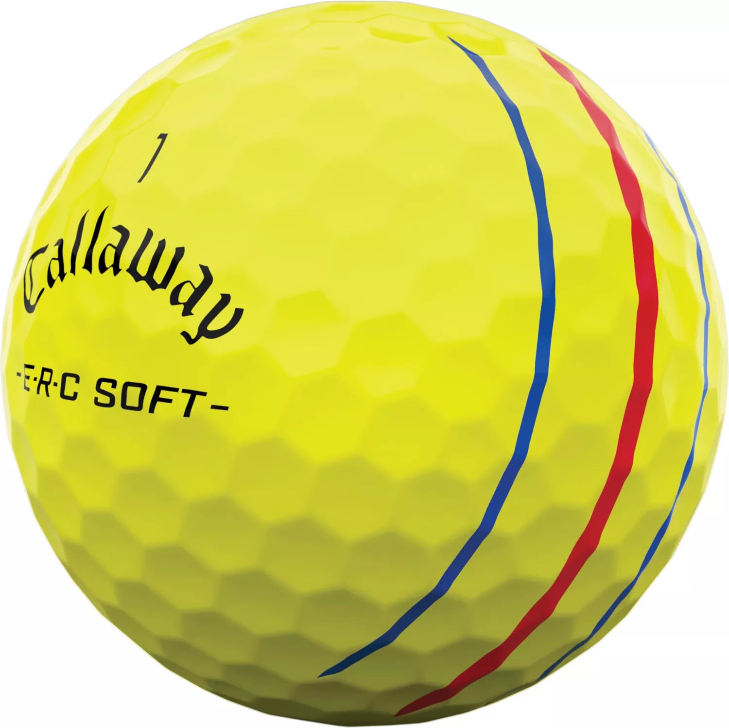 Callaway ERC Soft golf balls with Triple Track technology, shown in white, designed for improved accuracy and distance.