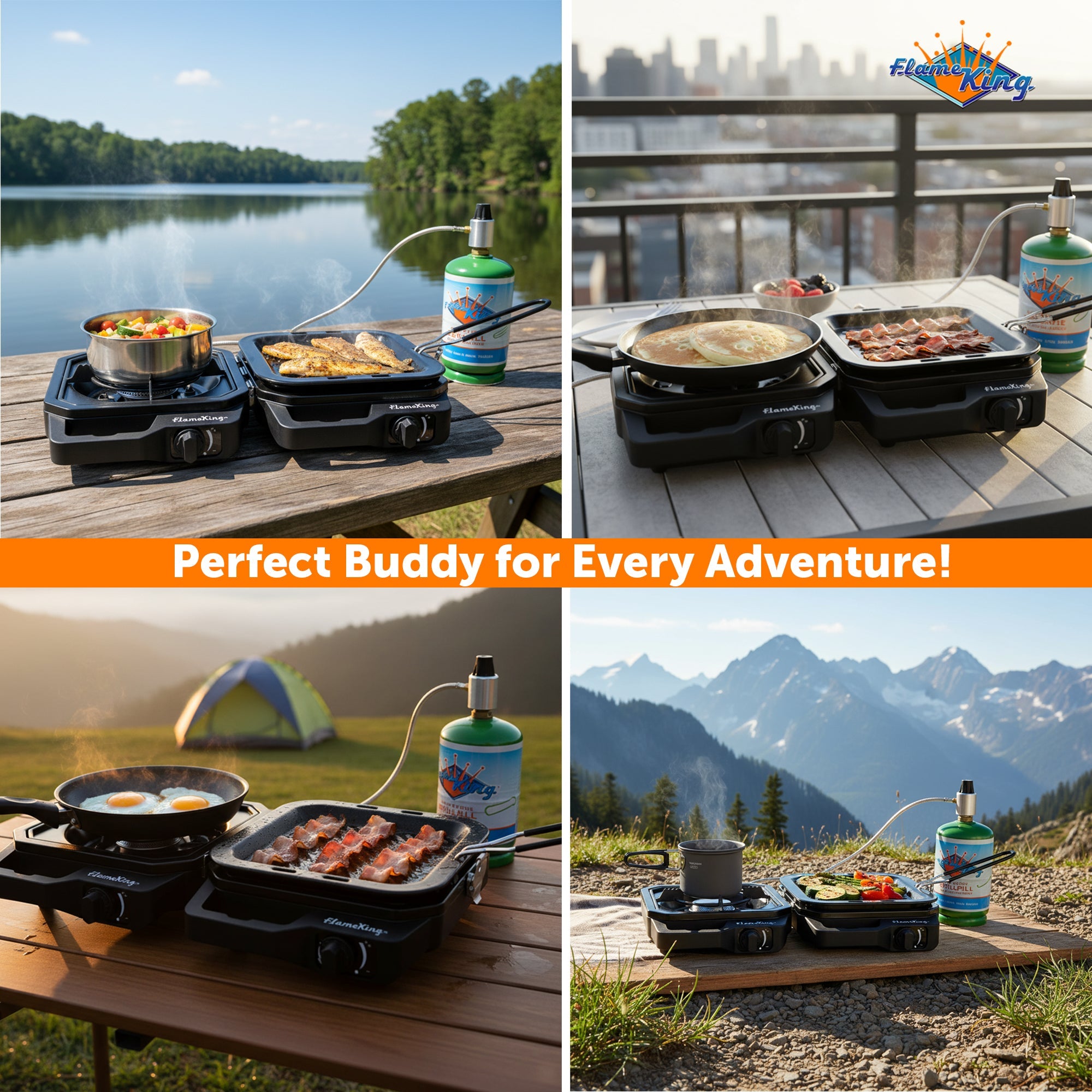 Flame King Portable Propane Campact Cooker - We The Collective