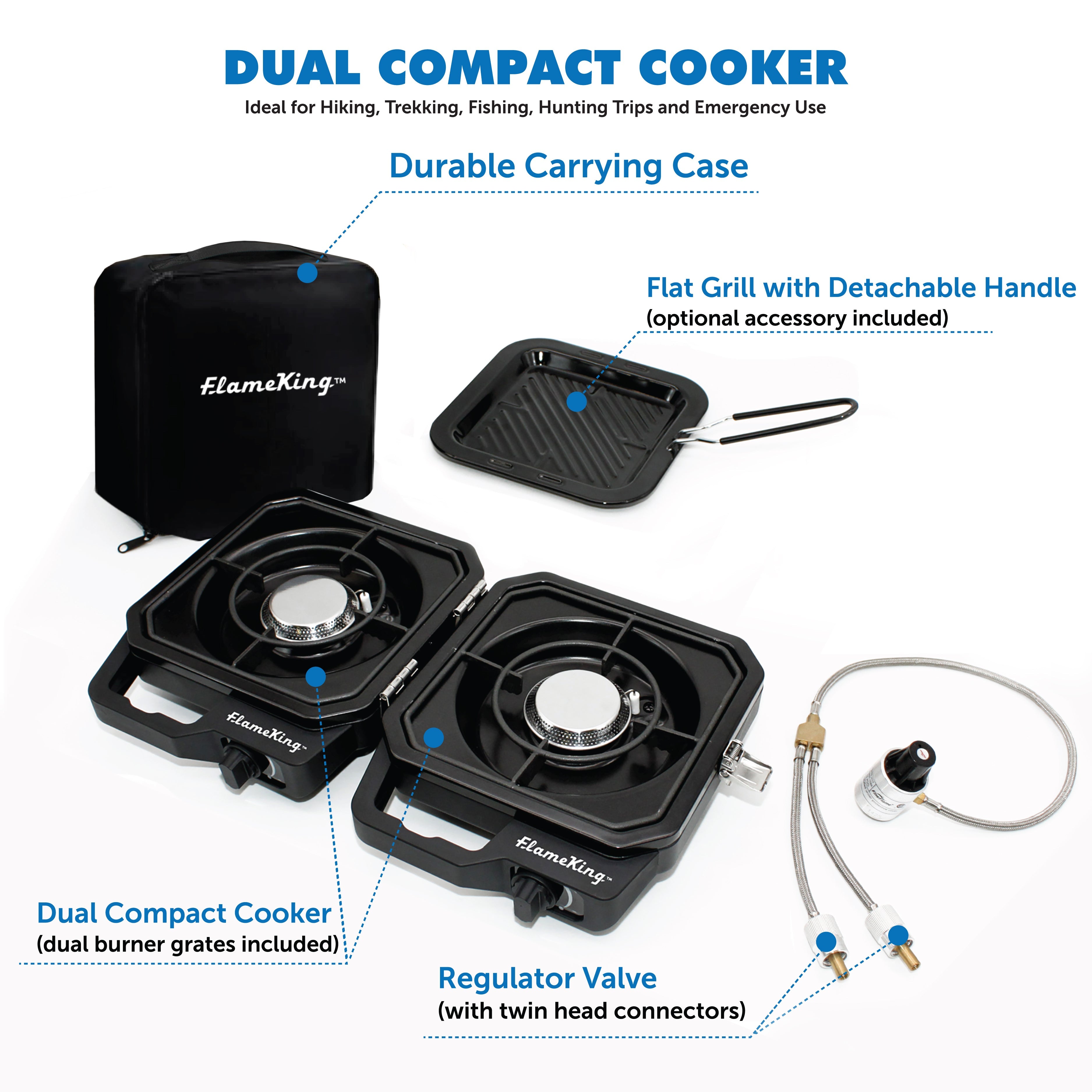 Flame King Portable Propane Campact Cooker - We The Collective