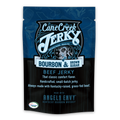 Cane Creek Jerky Bourbon and Brown Sugar Beef Jerky with glossy, seasoned slices showing rich flavor and texture.
