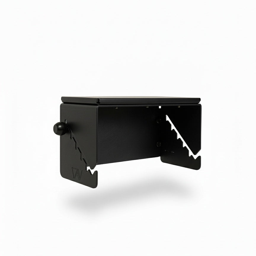 Canyon Paper Towel Holder by Canyon Adventure Vans, made in Utah, featuring a sturdy metal design for kitchen countertop use.