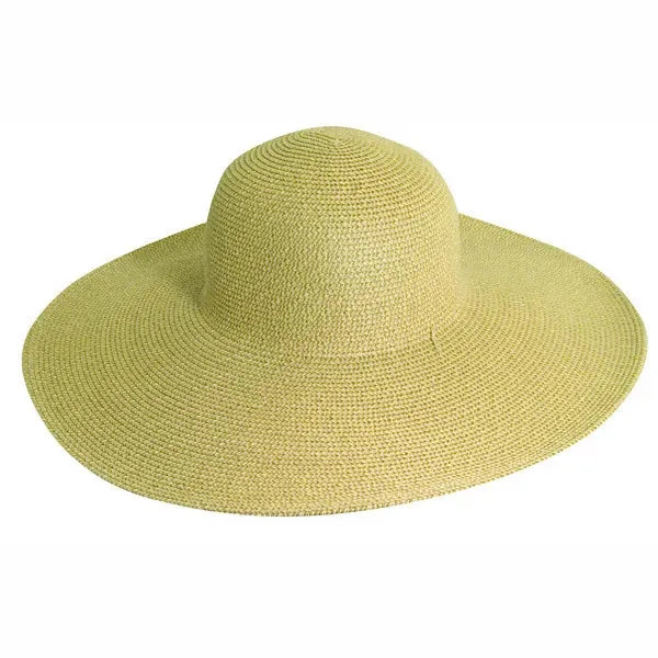 Women's straw sun hat from Scala Cape May collection, natural brown wide-brim headwear with breathable weave.