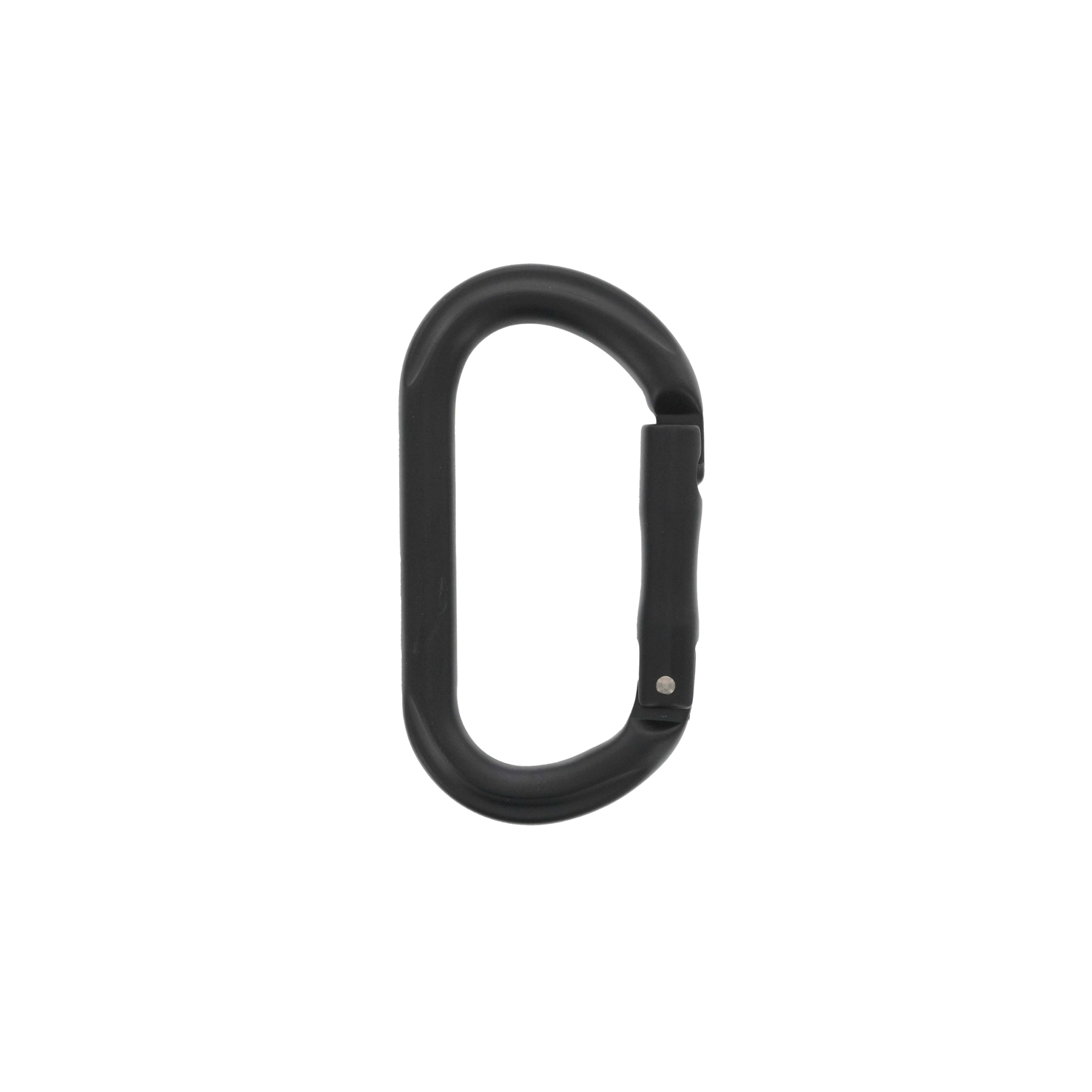 Rollercam carabiner in metal with spring-loaded gate, ideal for climbing, camping, or outdoor gear attachment.