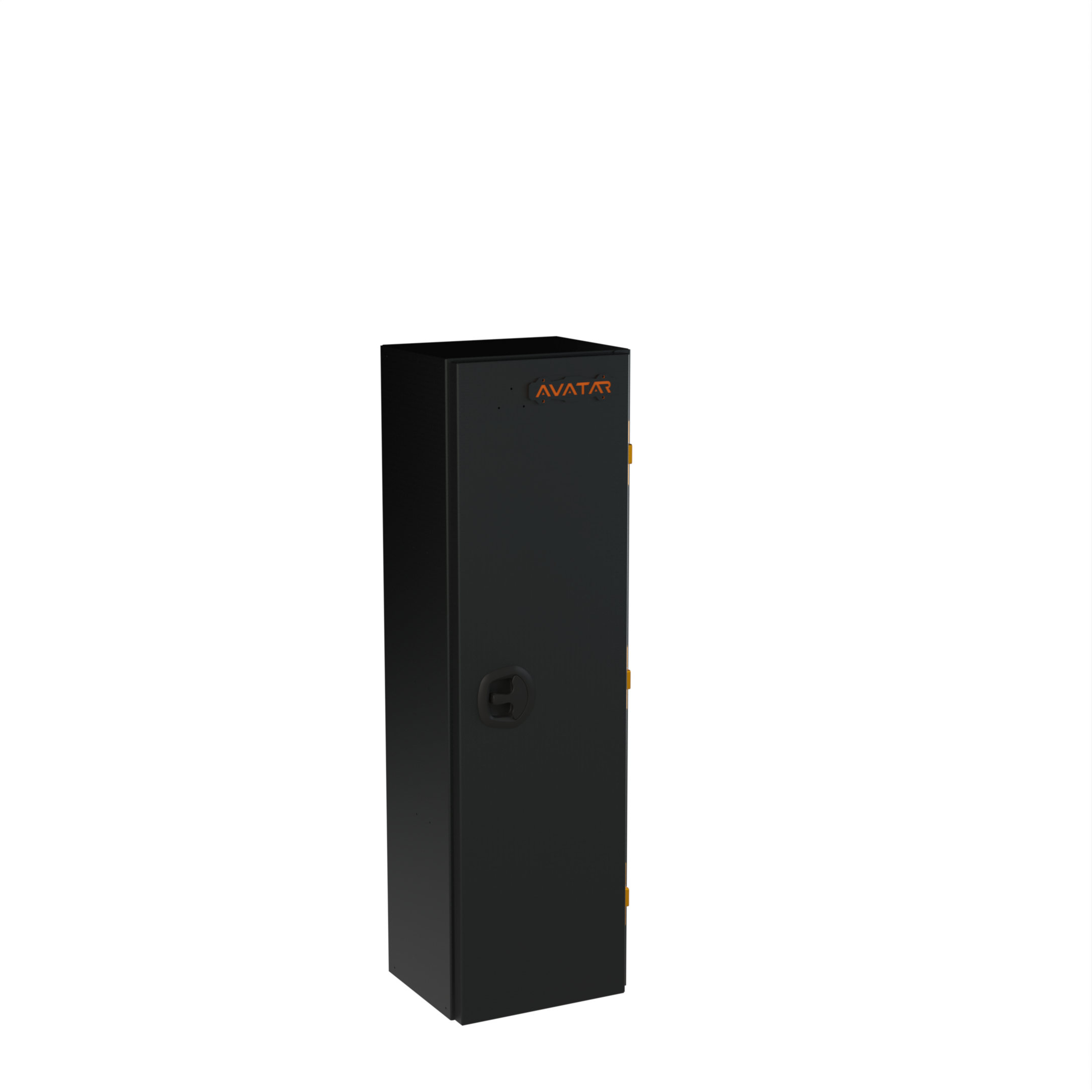 Closed Avatar Offroad Centi Van Storage Box with secure latch and durable plastic construction for vehicle organization.