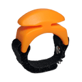 Line Cutterz ceramic blade ring in blaze orange, a durable cutter ring with a bright orange ceramic blade for versatile cutting tasks.
