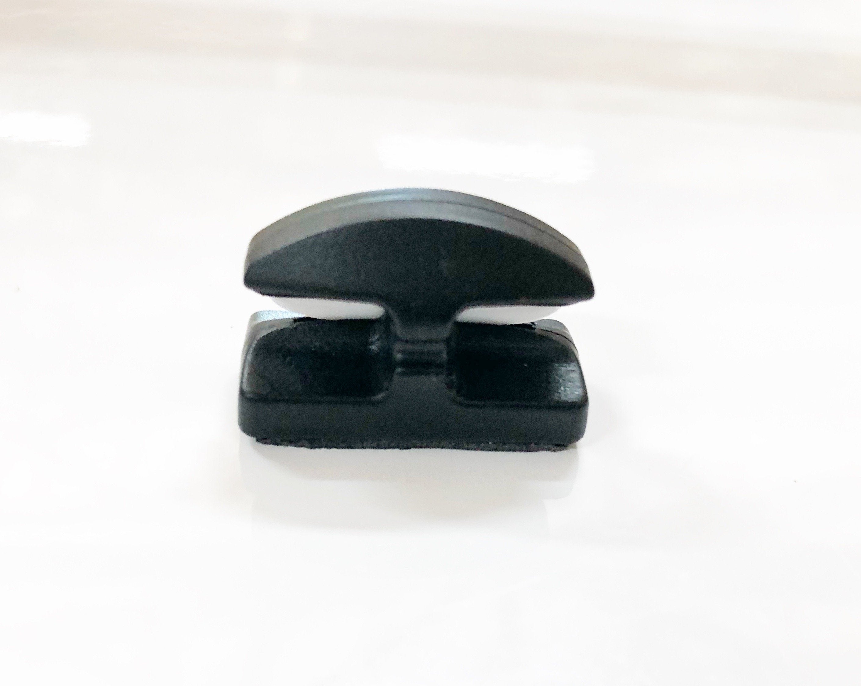 Line Cutterz ceramic blade peel and stick flat mount in black, designed for precision cutting and easy installation.