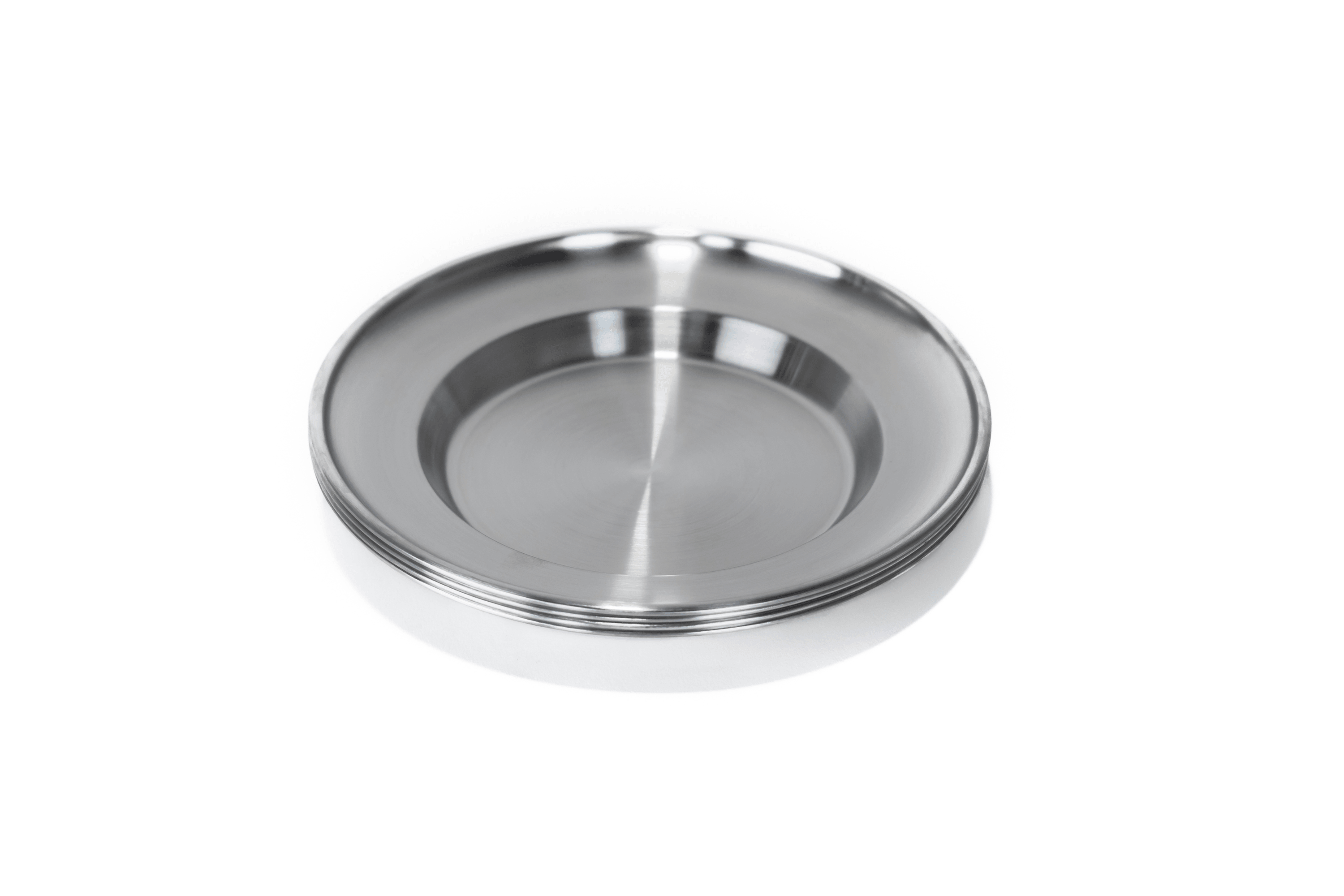 Freespirit Recreation camp plate set featuring four durable kitchenware plates in vibrant colors for outdoor dining.