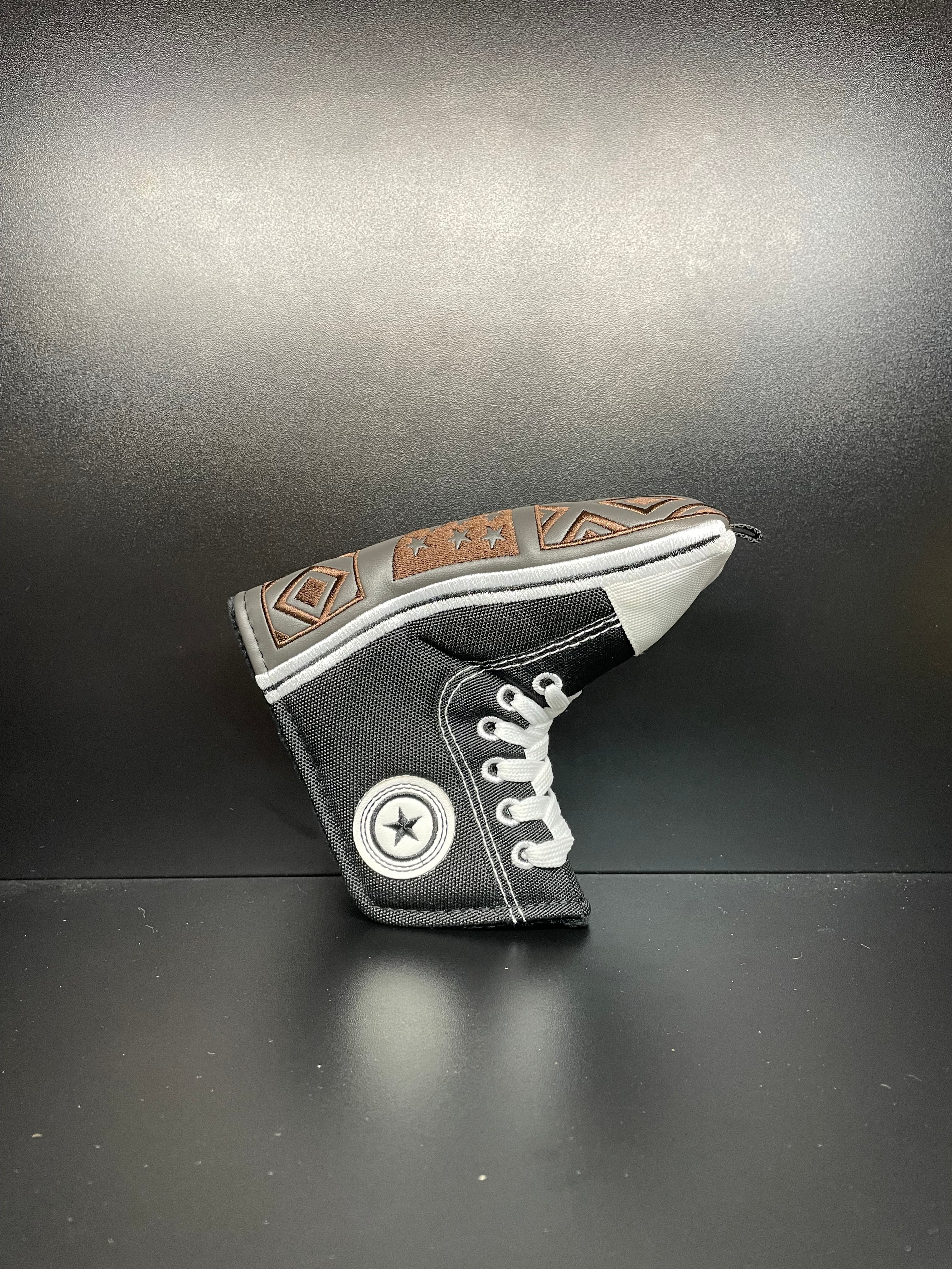 ParWestGolf Chuck Canvas Shoe Golf Club Headcover showing a stylish shoe design in durable canvas material.