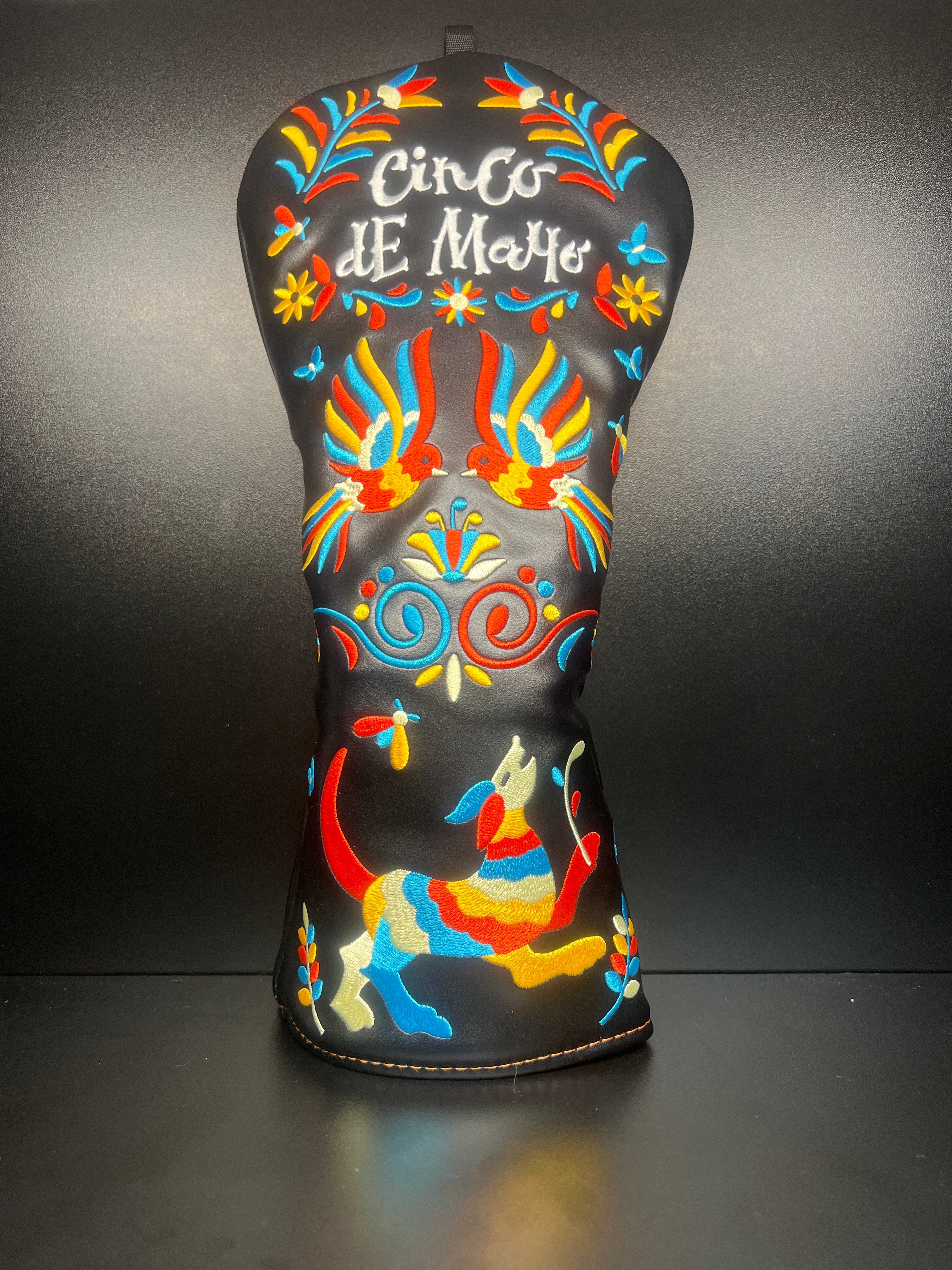 ParWestGolf Cinco De Mayo 2.0 golf club headcover with colorful Mexican-themed design and festive details.