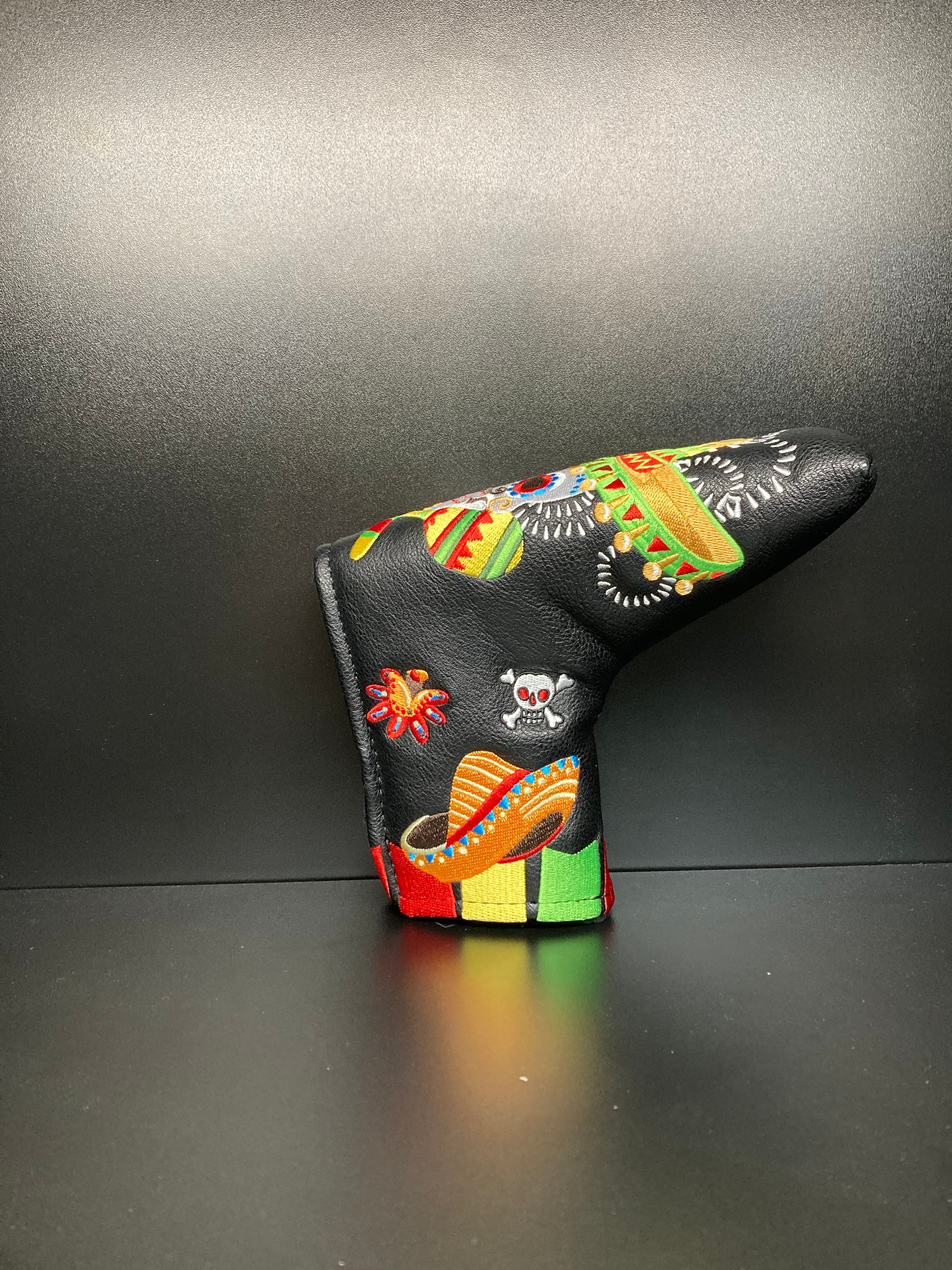 ParWestGolf Cinco De Mayo golf club headcover with colorful Mexican-themed design and festive details for golf accessories.