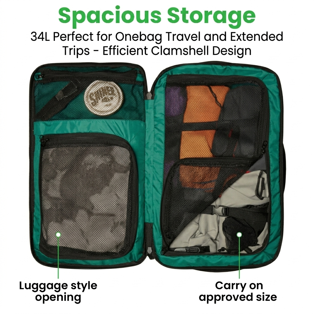 Island Hopper 2.0 Travel Backpack – New Matte Black | Lightweight Waterproof 28L & 34L - OVERLANDERS Outfitter