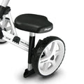 ParWestGolf Clicgear Cart Seat accessory shown attached to a golf cart for comfortable sitting during play.