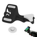 ParWestGolf Clicgear GPS phone holder accessory attached to a golf cart for secure smartphone storage during play