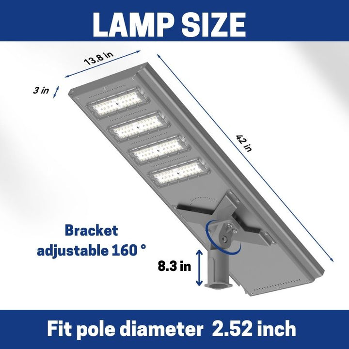 100 W 200W Commercial solar street light-Stay on - OVERLANDERS Outfitter