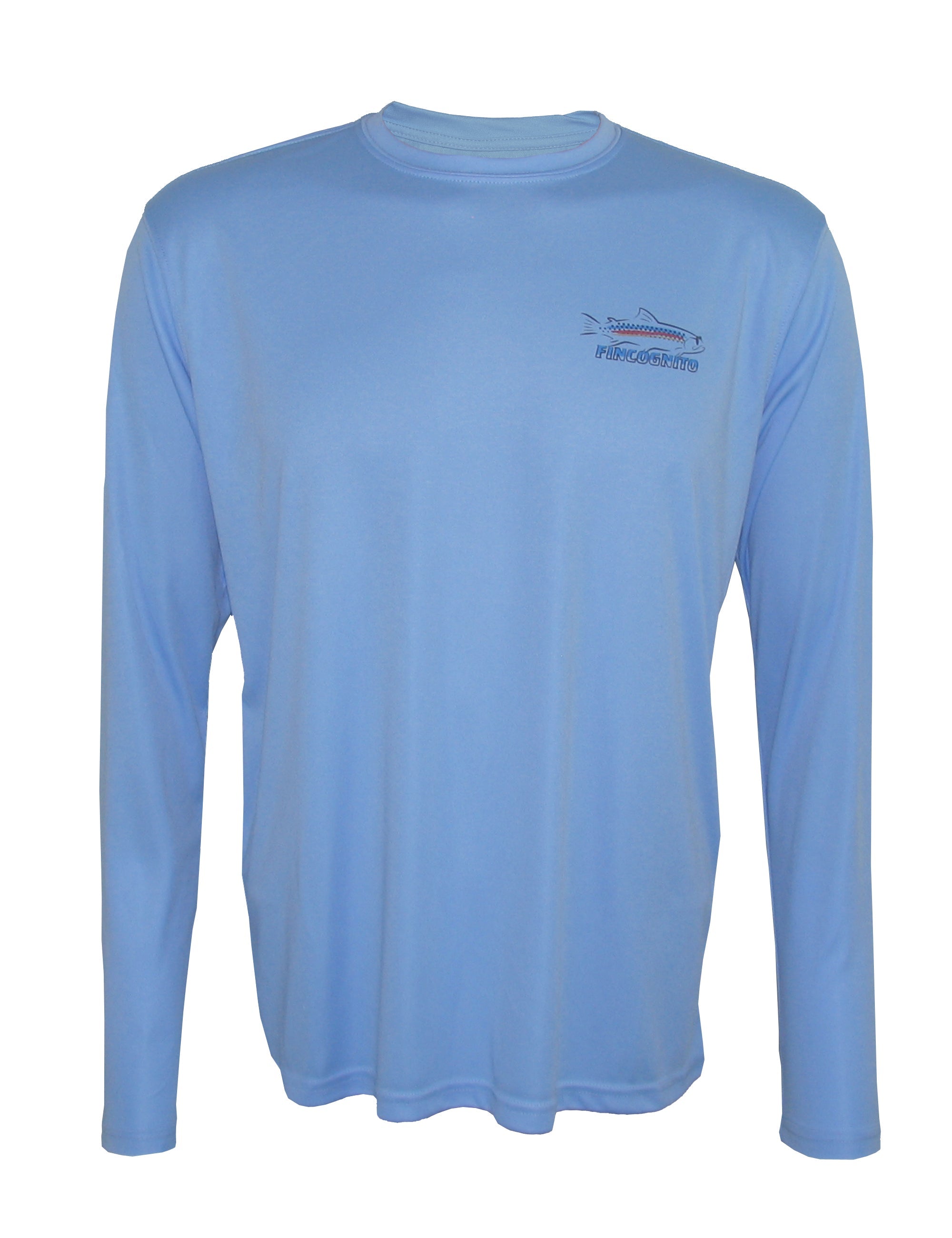Men's Sun Protective Fishing Shirt Columbia Blue/Rainbow Trout - OVERLANDERS Outfitter