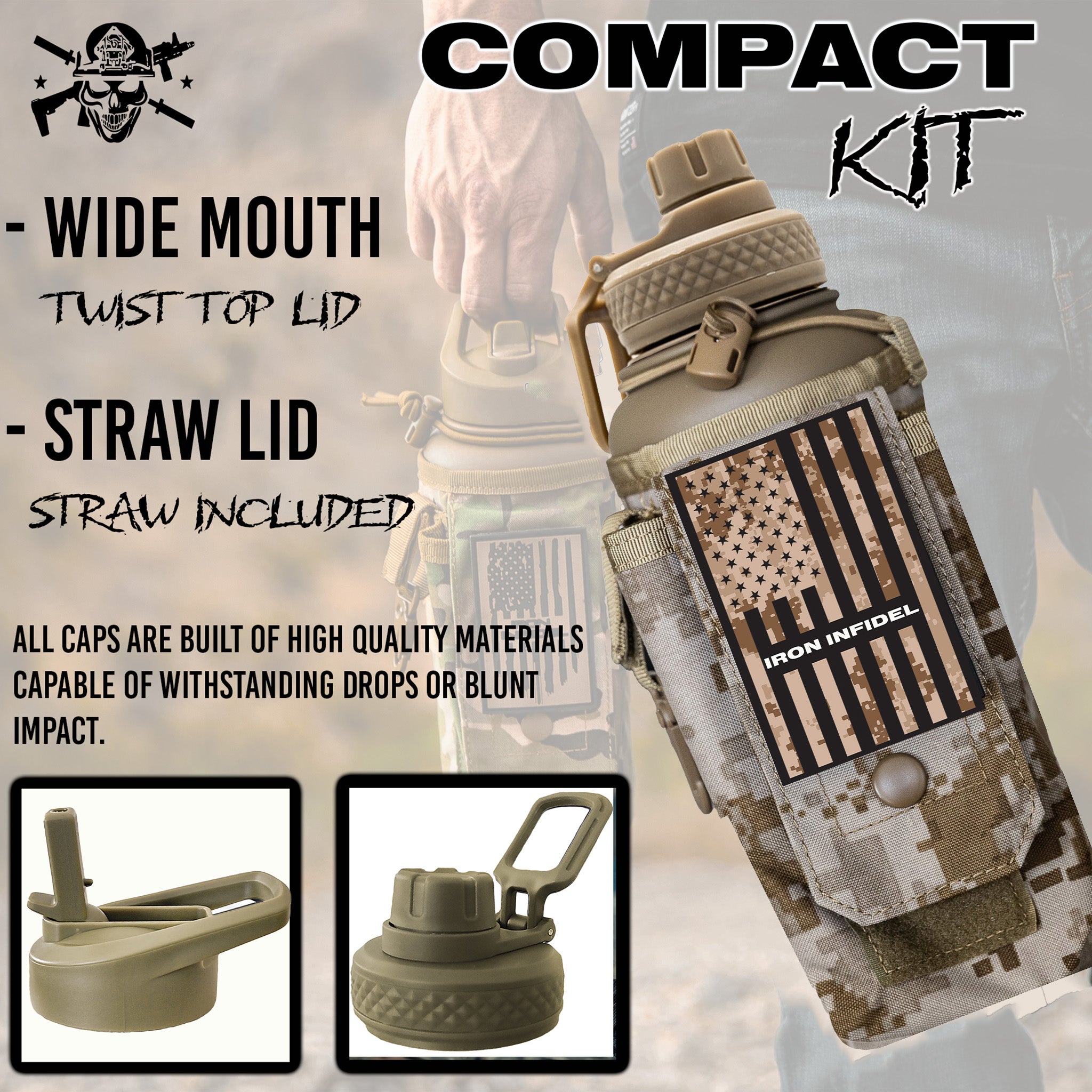 32oz Compact Battle Bottles - We The Collective