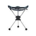 GrandTrunk Compass 360° Swivel Stool in blue, featuring durable construction and a comfortable design for outdoor recreation.