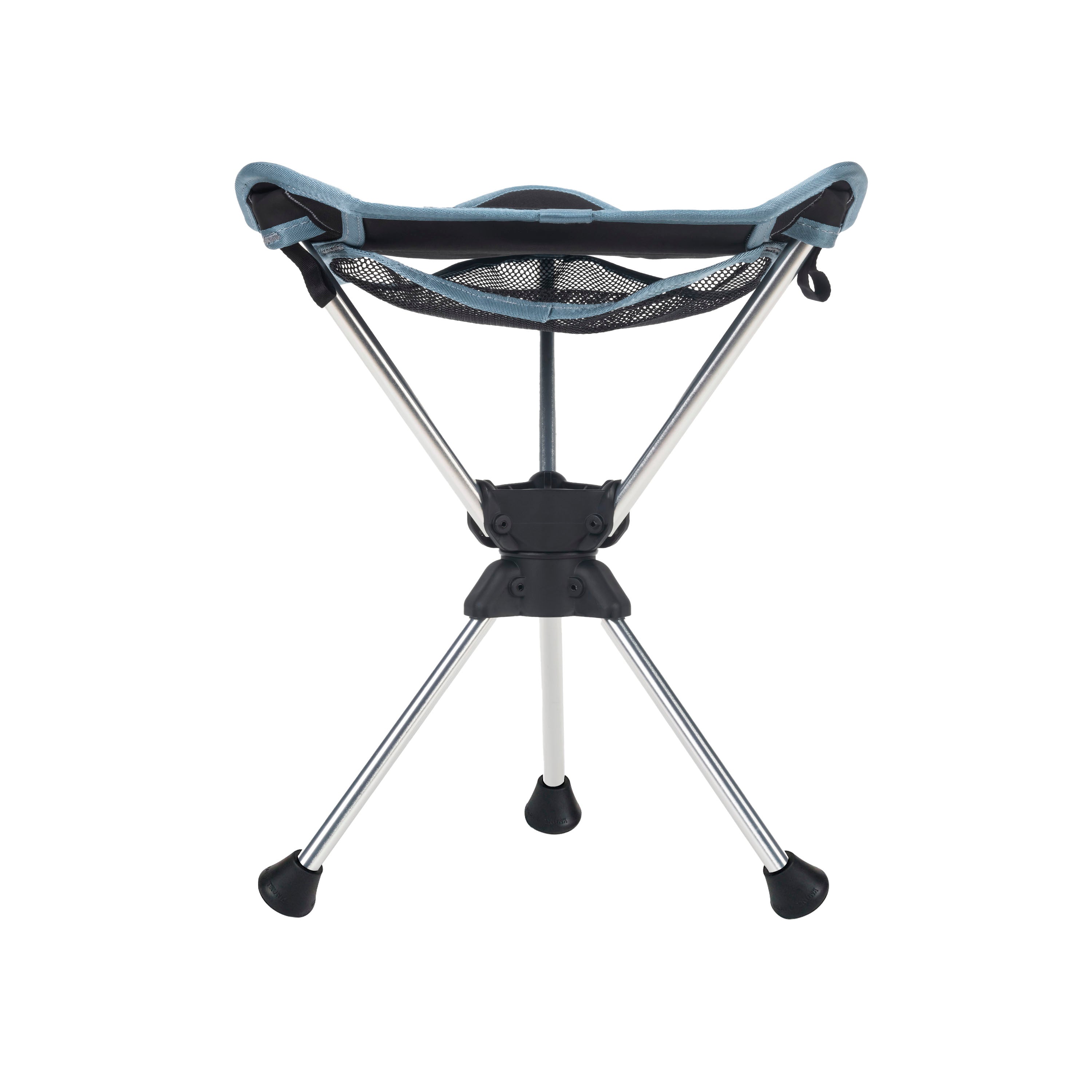 GrandTrunk Compass 360° Swivel Stool in blue, featuring durable construction and a comfortable design for outdoor recreation.