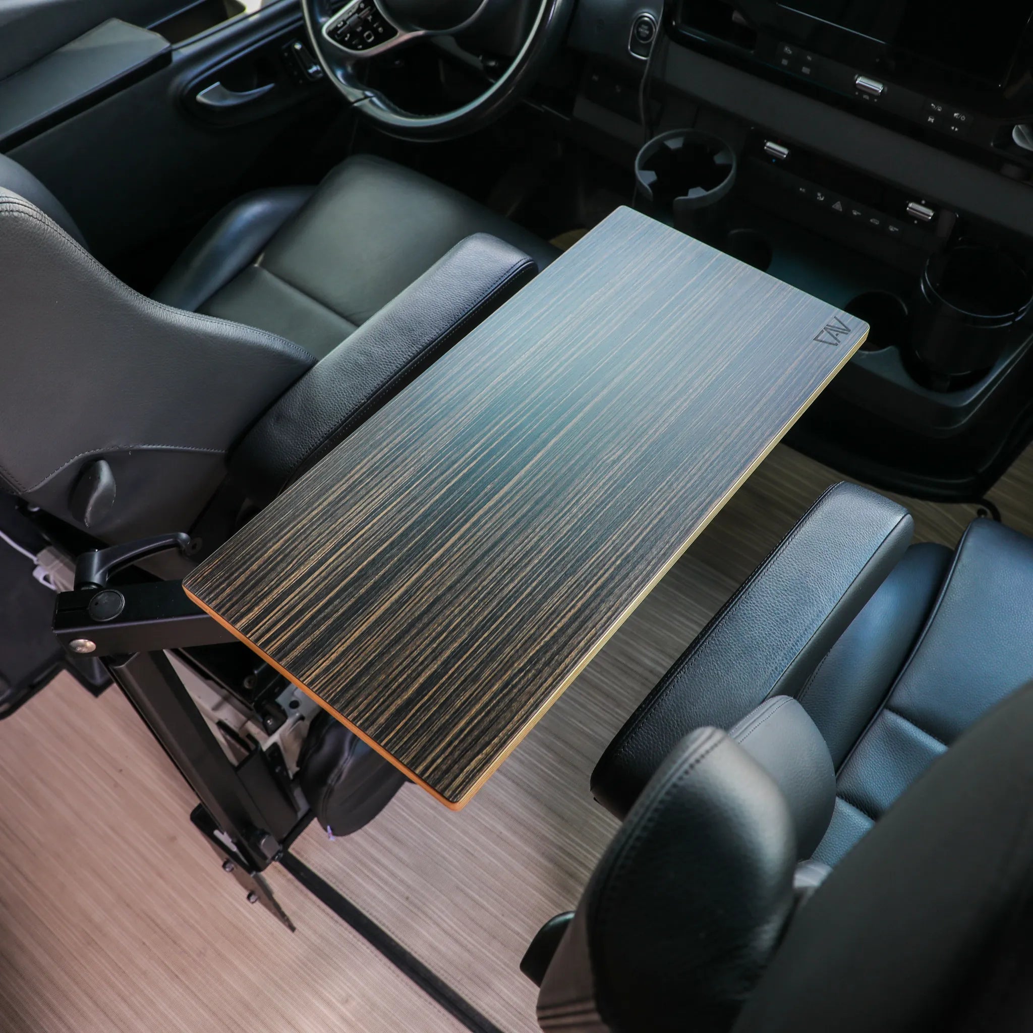 Canyon Adventure Vans small universal table top from CAV branded products, designed as a versatile console or tabletop accessory.