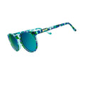 Rare Air Discs Moody Mosaic Musings G Polarized Sunglasses with circular frame and colorful mosaic design.
