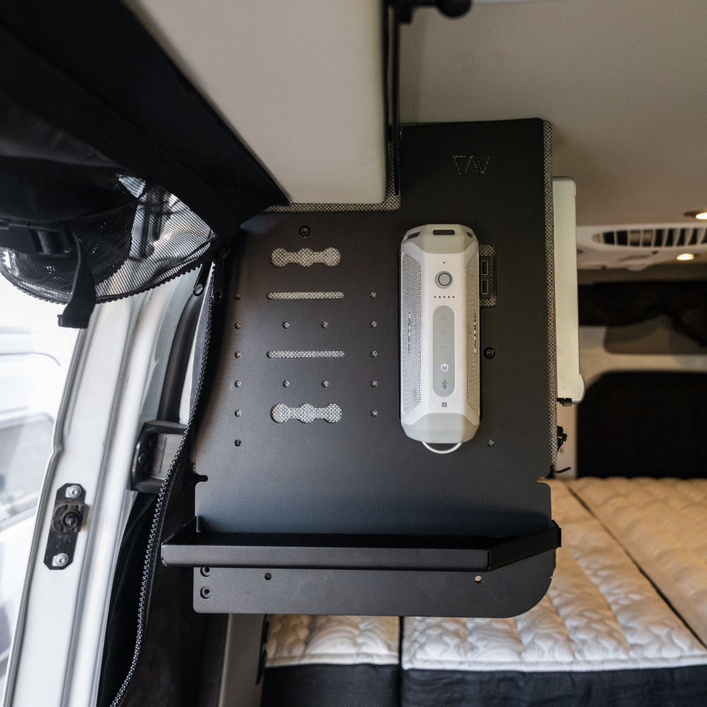 Canyon Adventure Vans Storyteller Kitchen Caddy made in Utah, featuring a durable storage container for kitchen organization.