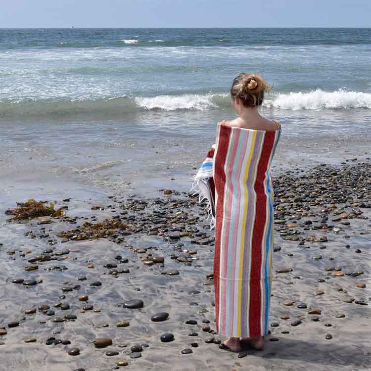 100% Cotton Red Serape Blanket - OVERLANDERS Outfitter