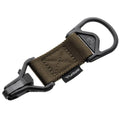 Coyote brown HCC Tactical MS1 MS3 adapter for slings, showcasing durable design and versatility for tactical use.