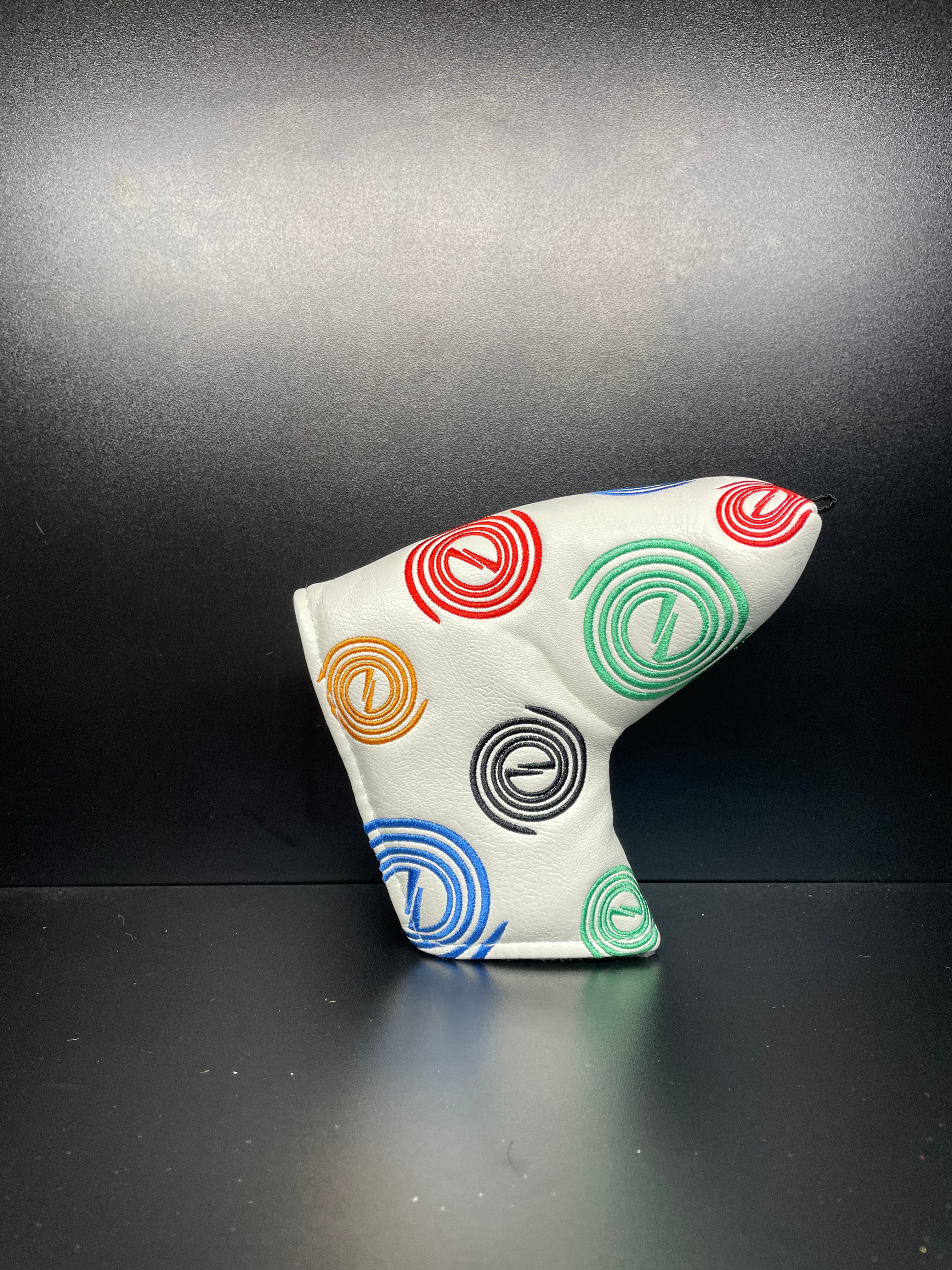 ParWestGolf Cyclone Circle golf club headcover with bold design, fits standard driver and fairway woods, protective and stylish.