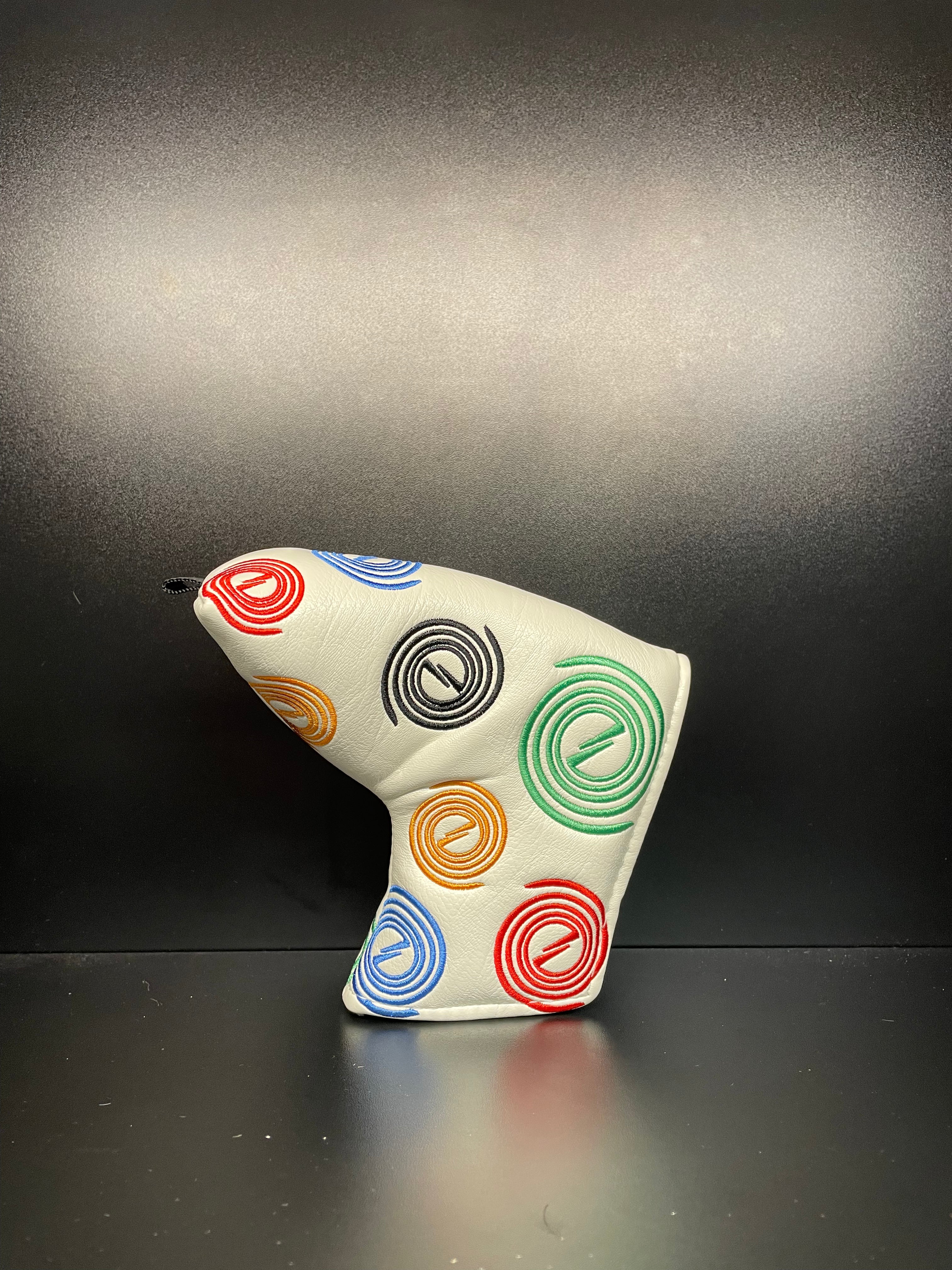 ParWestGolf Cyclone Circle golf club headcover with vibrant design, protects clubs and adds style to golf bags.