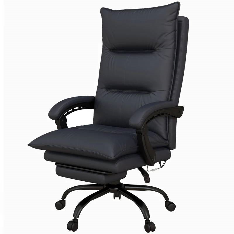 Double Padded Executive Massage Heated Office Chair Charcoal - OVERLANDERS Outfitter