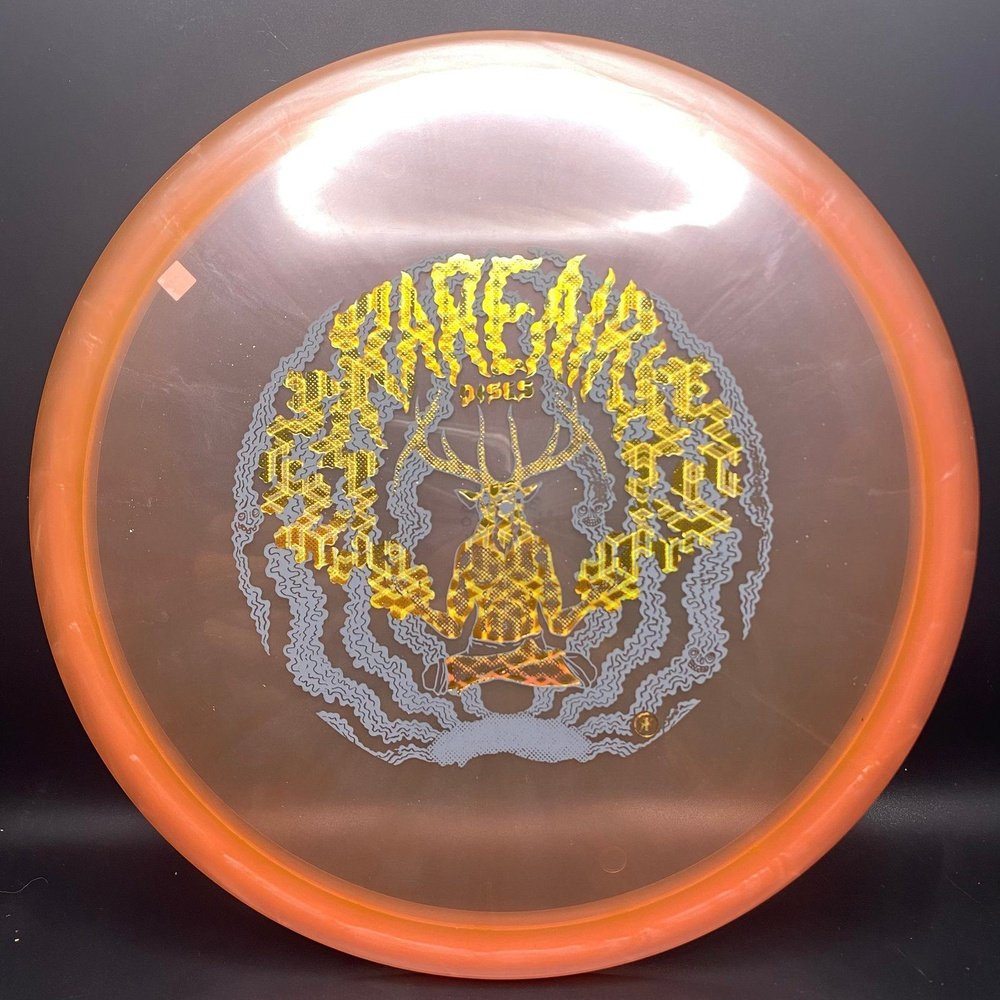 Rare Air Discs Eternal Mustang Midrange disc golf disc featuring elk stamp, designed for accurate throws and stable mid-range flight.