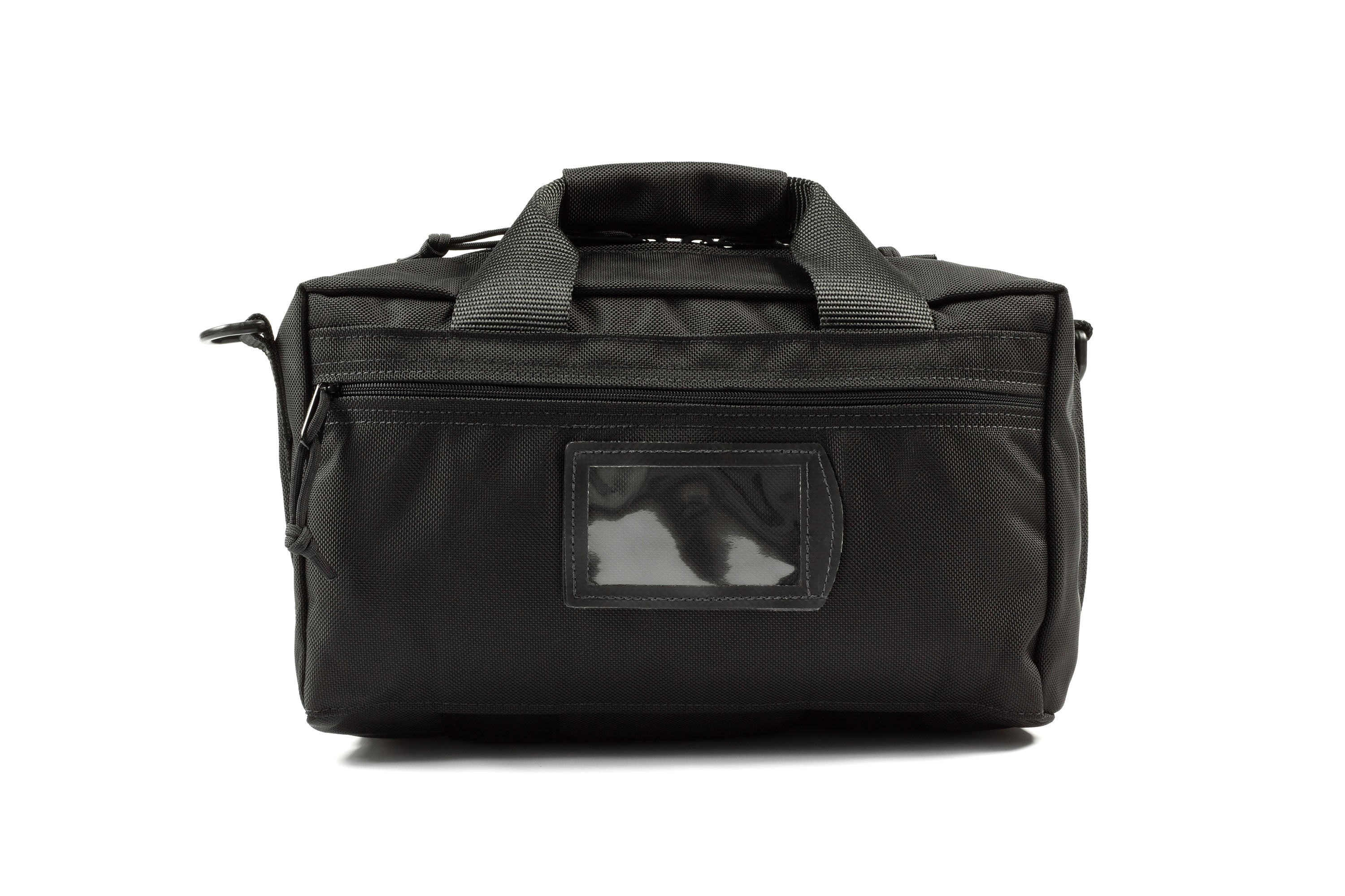 Back view of Elite Survival Systems Ballistic Flight Bag, showcasing durable material and spacious compartments for travel.