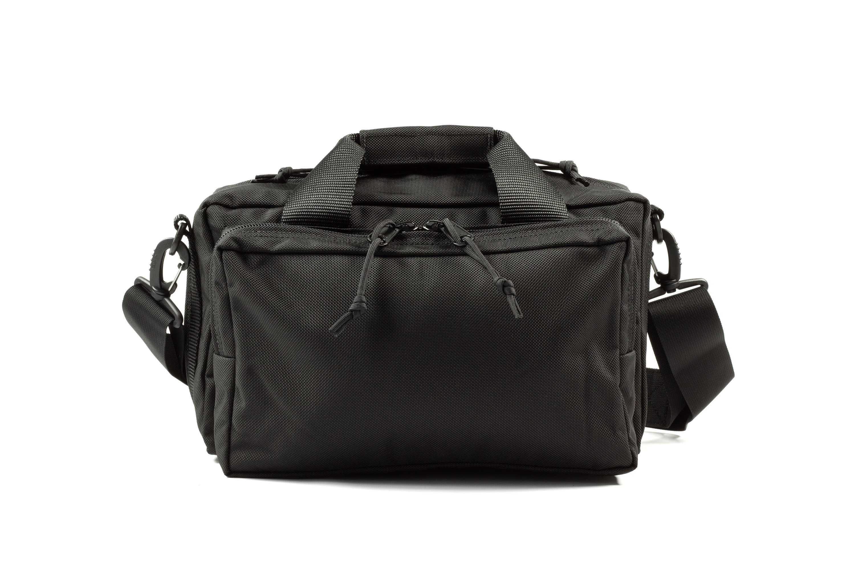 Elite Survival Systems Ballistic Flight Bag in black, showcasing durable fabric and multiple compartments for organized travel.