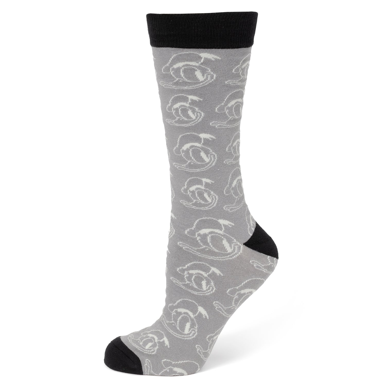 Disney Donald Duck Patterned Gray Socks and Mickey Mouse Blue Lapel Pin Gift Set - OVERLANDERS Outfitter