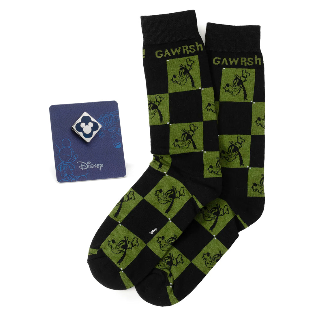 Disney Goofy Check Socks and Mickey Mouse Blue Lapel Pin Gift Set - OVERLANDERS Outfitter