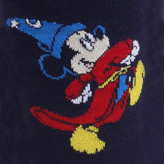 Disney Fantasia Mickey Mouse Navy Socks and Blue Lapel Pin Gift Set - OVERLANDERS Outfitter