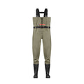 TerraTrax Fishing Chest Waders for Men & Women Waterproof Lightweight PVC Bootfoot Waders Durable Wader Pants with Boots for Fishing Hunting Size 12 - OVERLANDERS Outfitter