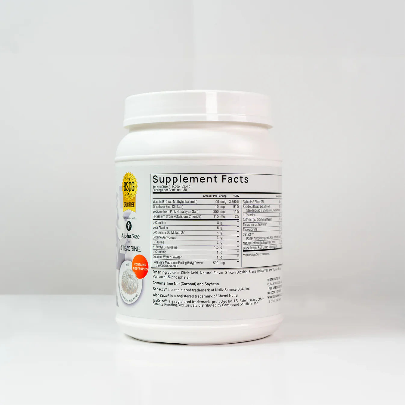 VIGOR Pre-Workout supplement by Americana Pipedream Apparel in a sleek container with a vibrant label design.