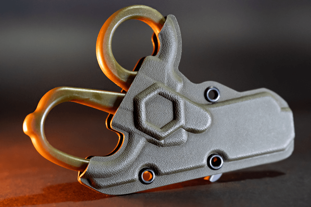 Olive Drab MINI Compact EMT and First Responders Rescue Shears Kydex Holder | ONE SHEAR® - OVERLANDERS Outfitter