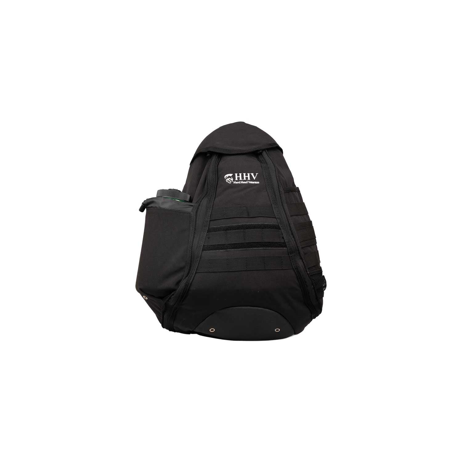 Hard Head Veterans Combat Helmet Bag HHV with adjustable strap and durable fabric, designed for military helmet storage and transport.