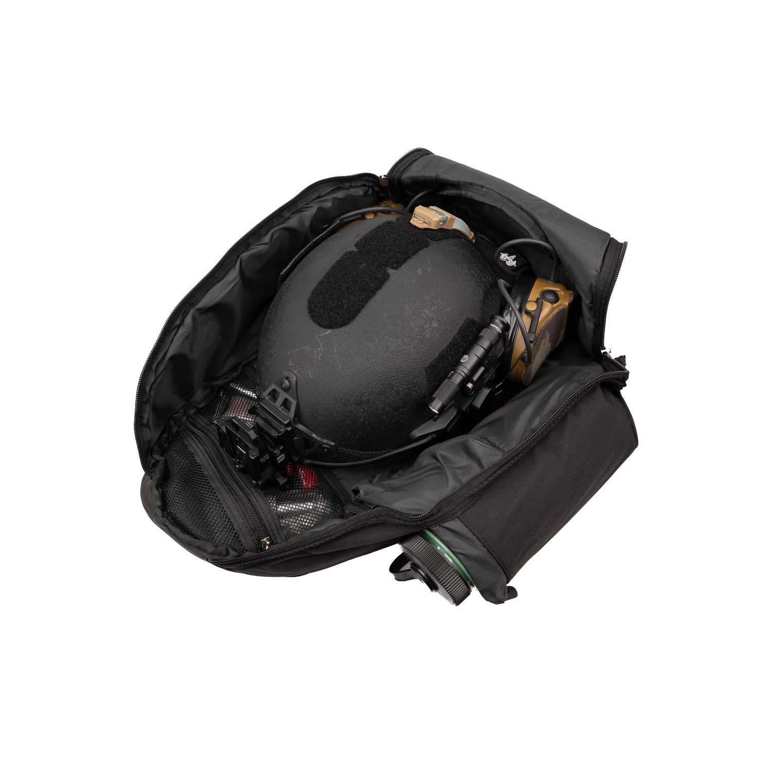 Hard Head Veterans Combat Helmet Bag HHV with adjustable strap and durable fabric, designed for military helmet storage.