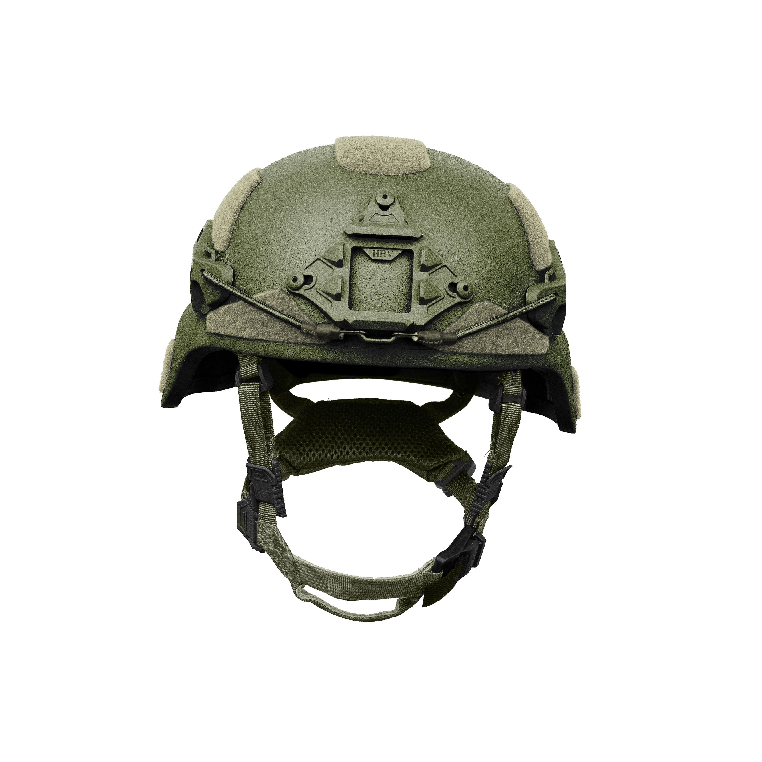 Green Hard Head Veterans MICH / ECH BTE® Plus ballistic helmet with NIJ IIIA protection and adjustable straps.