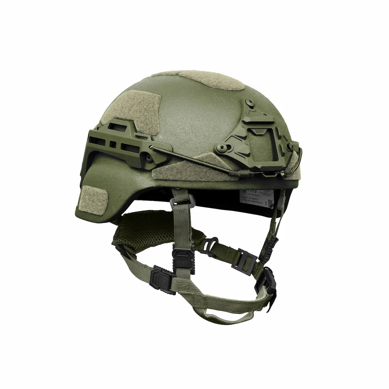 Hard Head Veterans MICH/ECH BTE® Plus ballistic helmet in green, NIJ IIIA rated for ballistic protection and tactical use.