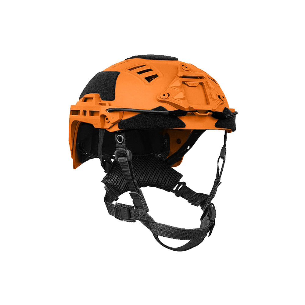 Orange ATE® Bump Tactical Helmet by Hard Head Veterans, lightweight impact protection helmet with secure straps and ventilation.