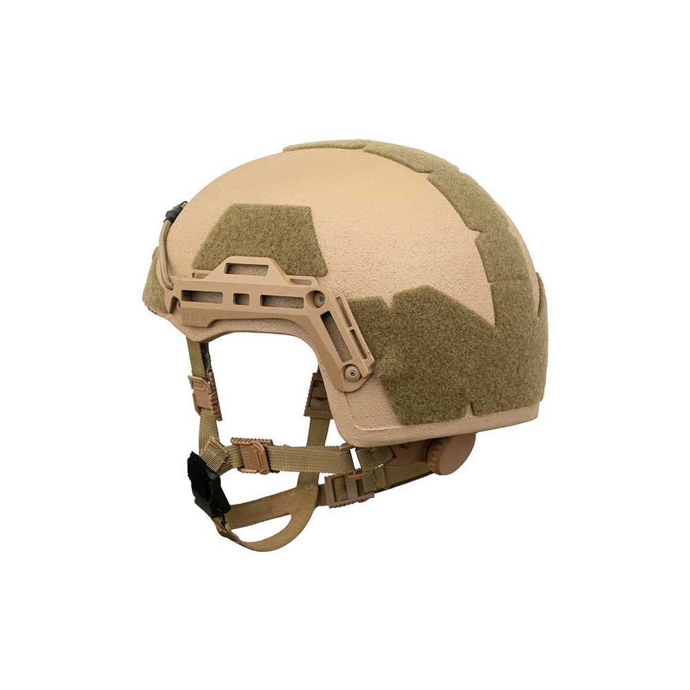 Hard Head Veterans ATE® Lite Ballistic Helmet with high-cut design, lightweight NIJ IIIA rated ballistic helmet on display.