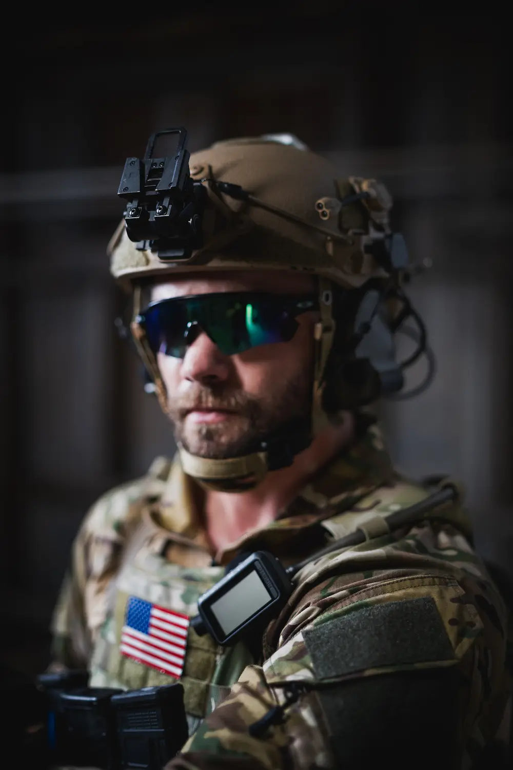 Hard Head Veterans ATE Lite ballistic helmet with lightweight design and high-cut style, NIJ IIIA rated for ballistic protection.
